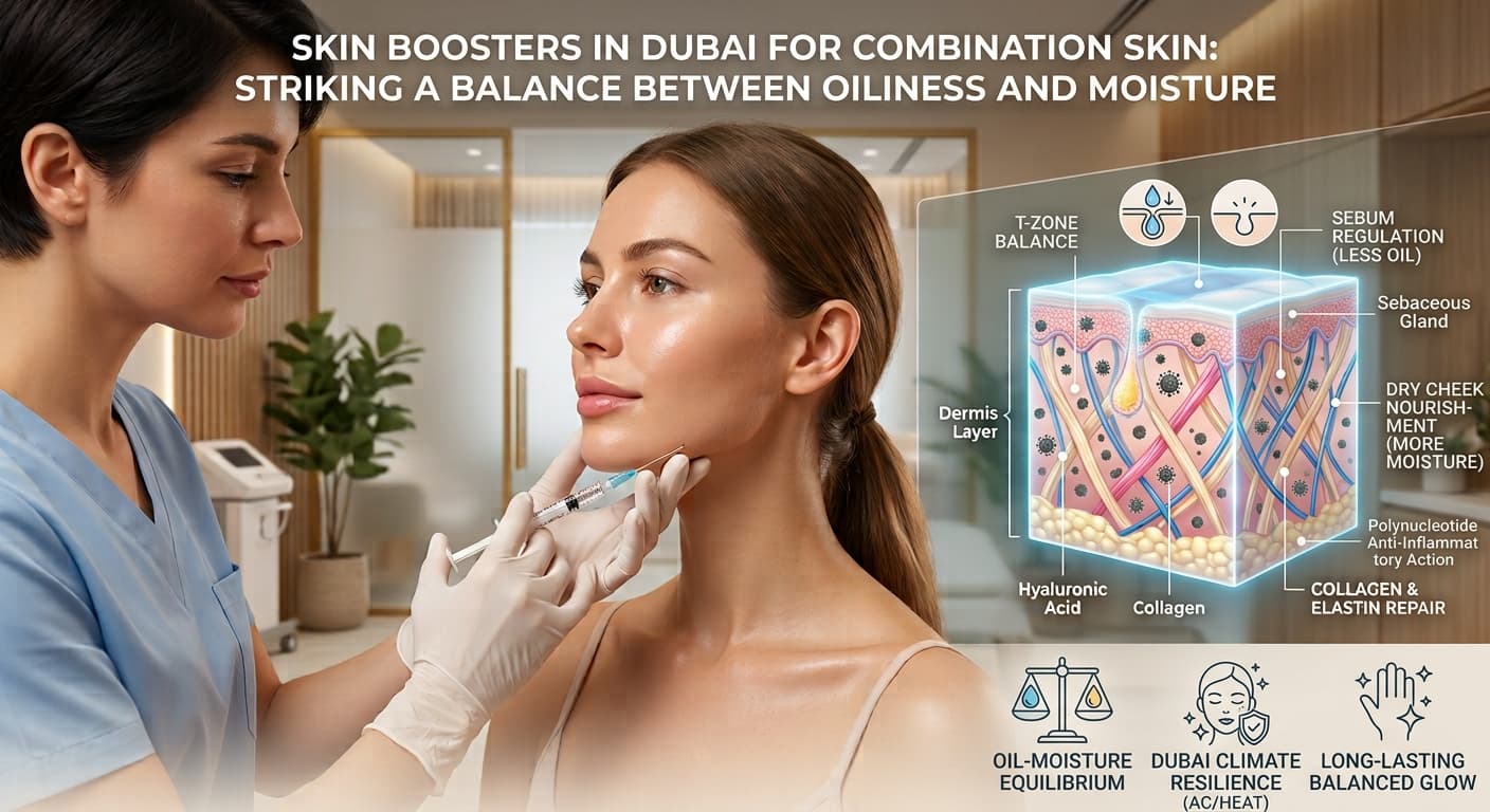 Skin Boosters for Combination Skin in Dubai: Striking a Balance between Oiliness and Moisture